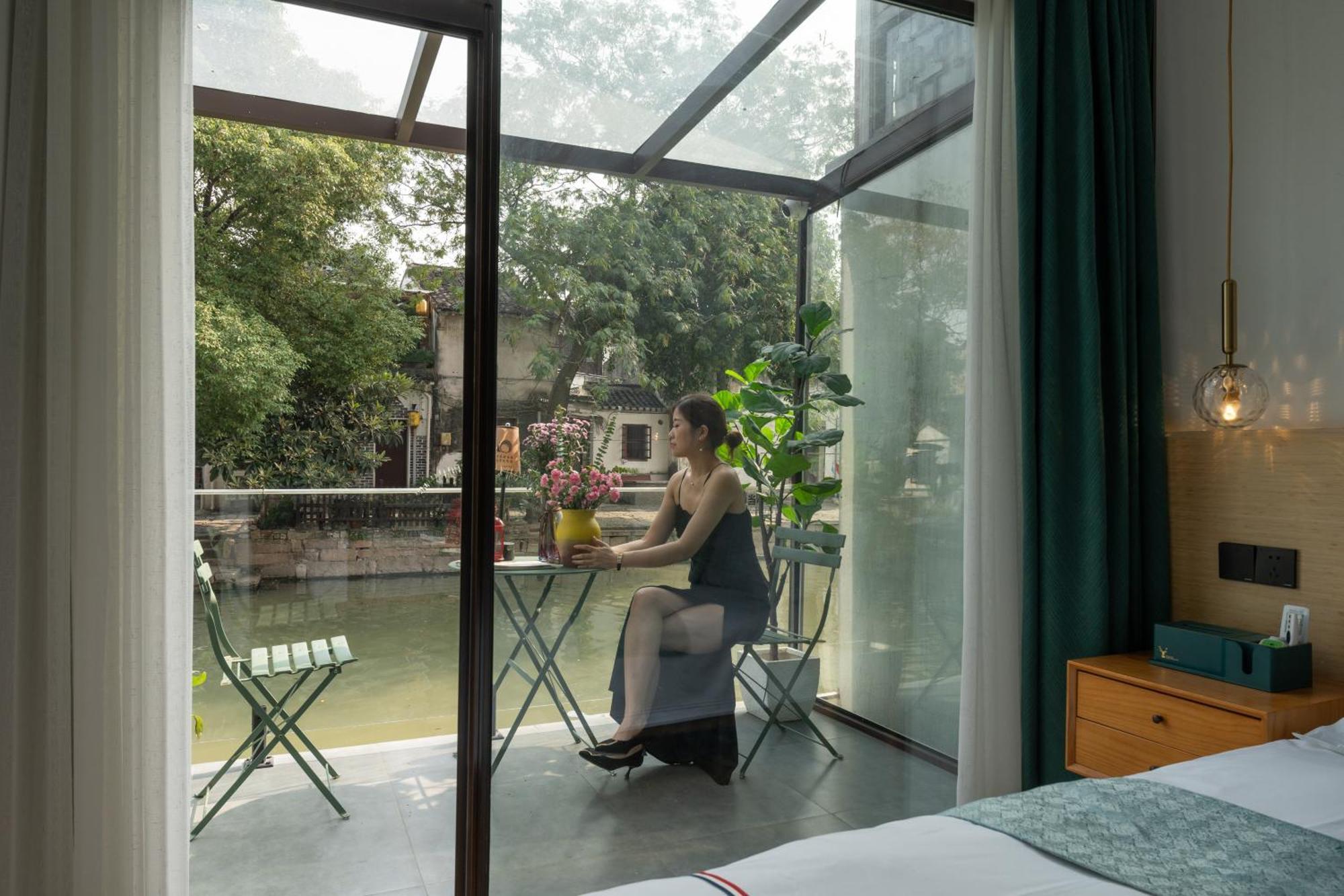 Tongli Slowlife River View Inn Suzhou  Dış mekan fotoğraf